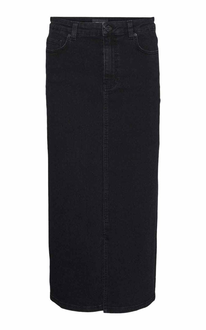Vero Moda Lina Denim Skirt in Black – 8th & Main