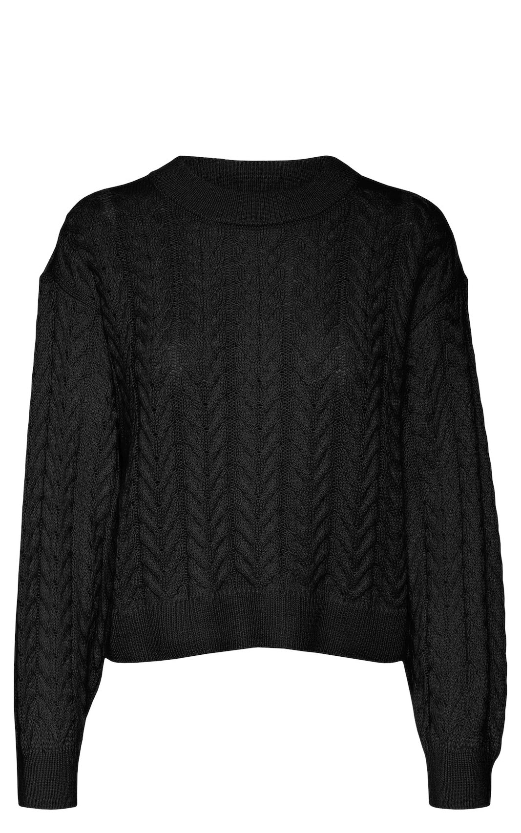 Fabulous Cable Sweater in Black
