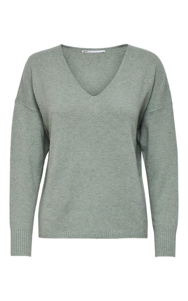Rica V-Neck Sweater in Chinois Green