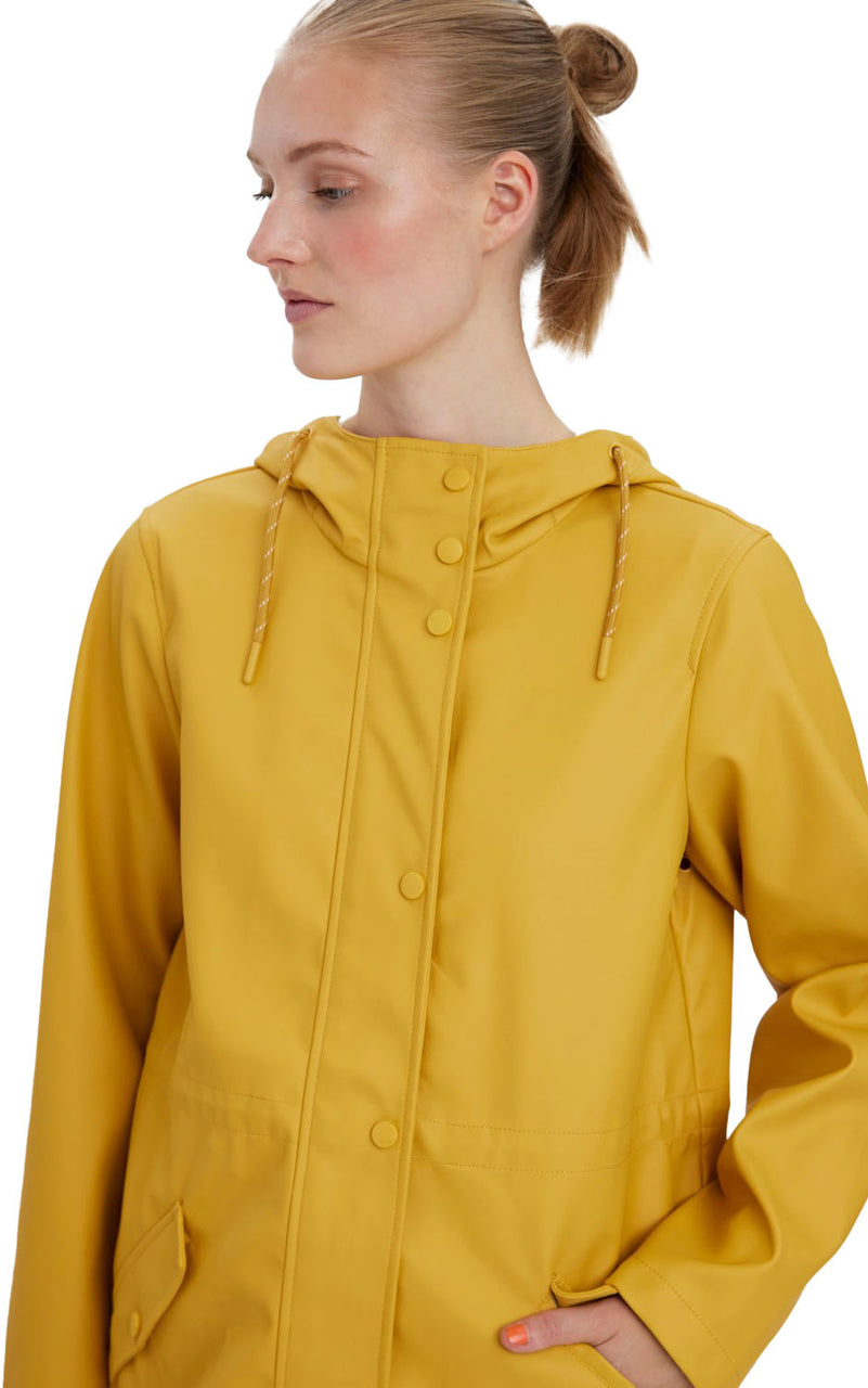 Malou Coated Jacket in Amber Gold