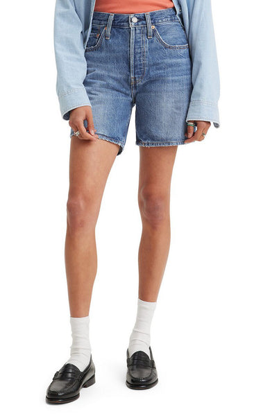 501 Mid Thigh Short in 'Blue Beauty'