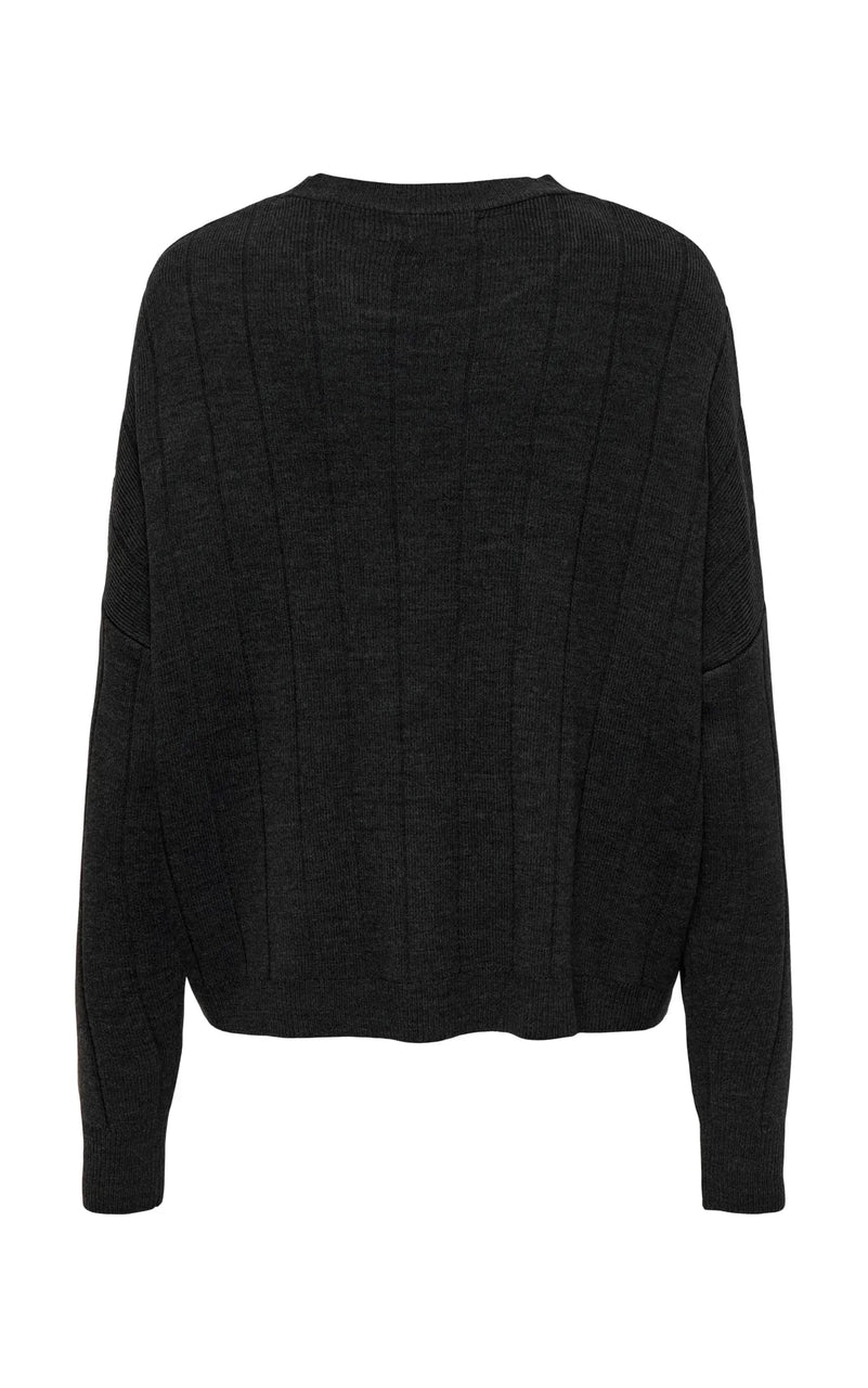 Tess Sweater in Dark Grey Melange