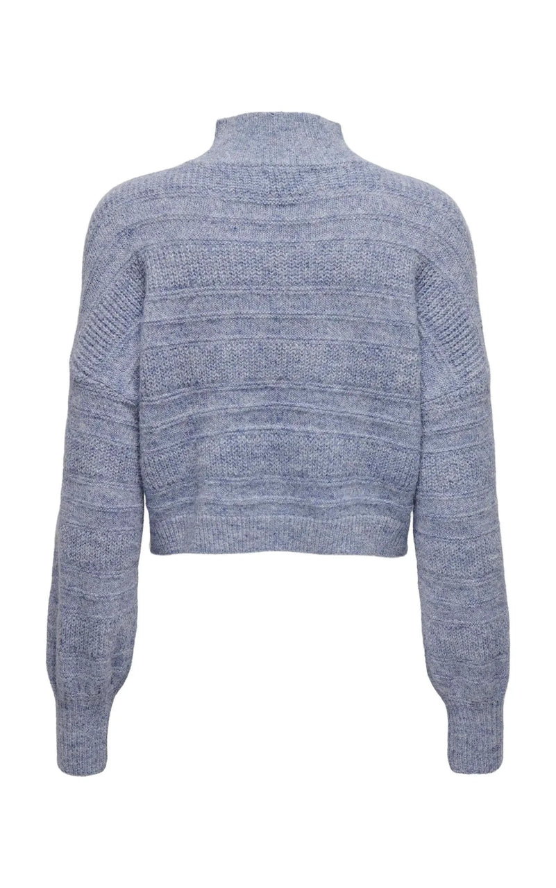 Selesta Highneck Sweater in Blue