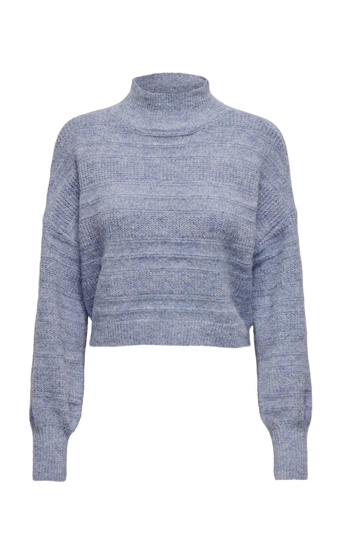 Selesta Highneck Sweater in Blue