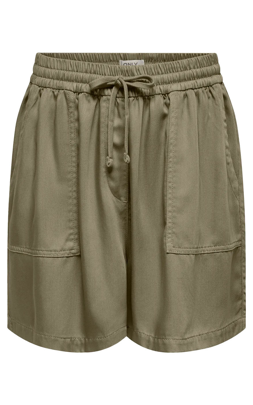 Kenya High Waist Shorts in Mermaid Green