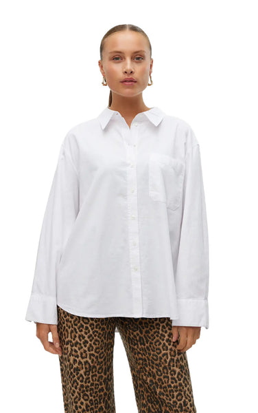 Ida Oxford Shirt in Bright White