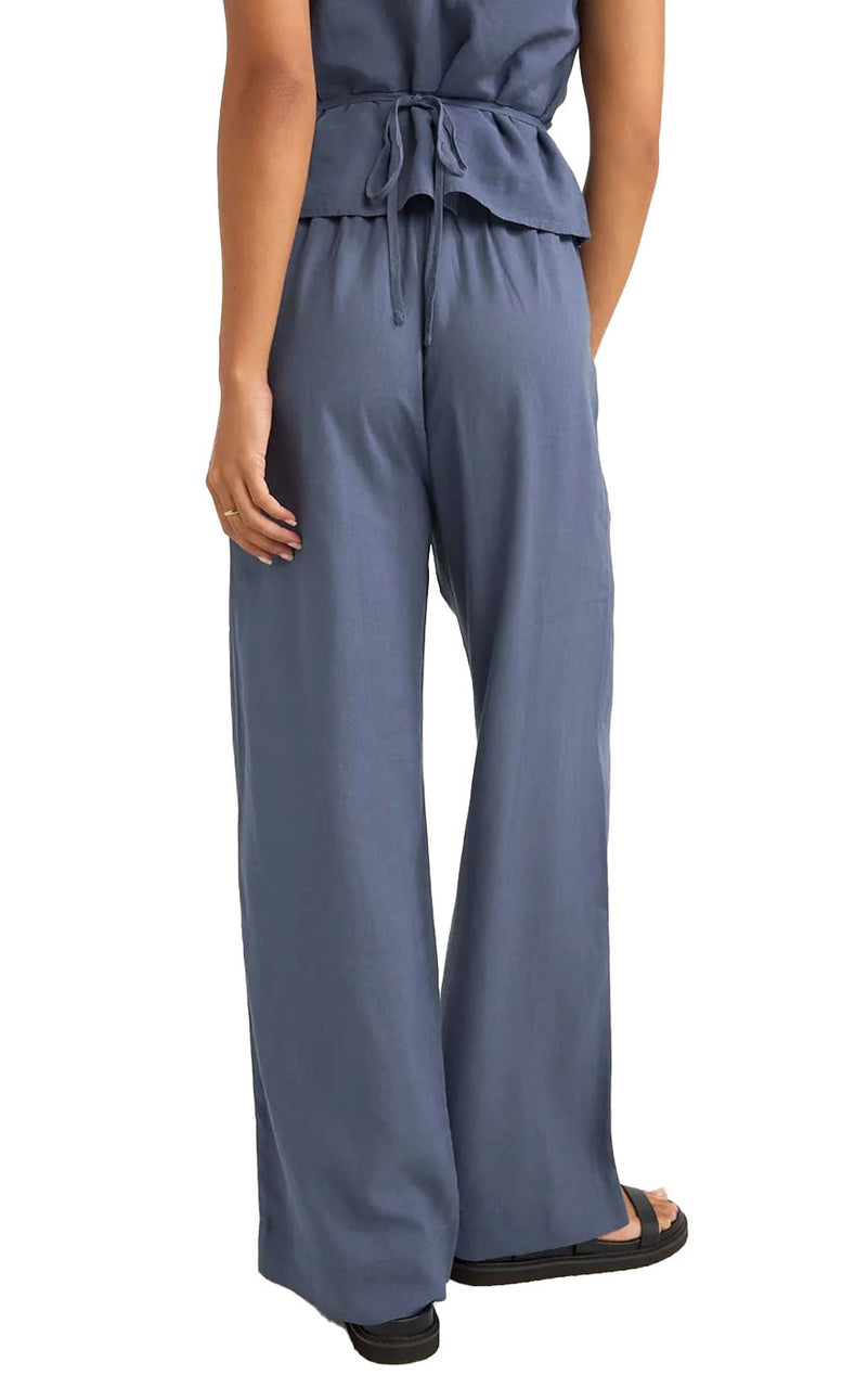 Stevie Wide Leg Pant in Blue