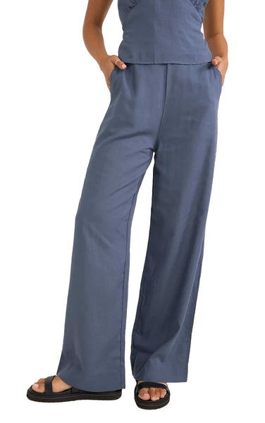 Stevie Wide Leg Pant in Blue