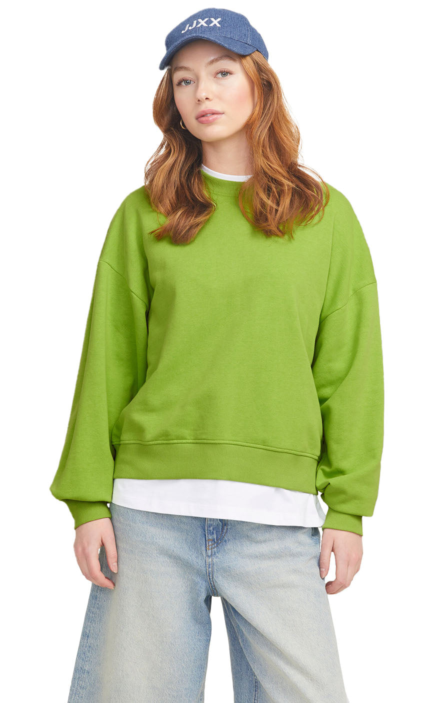 Alfa Crew Sweatshirt in Parrot Green