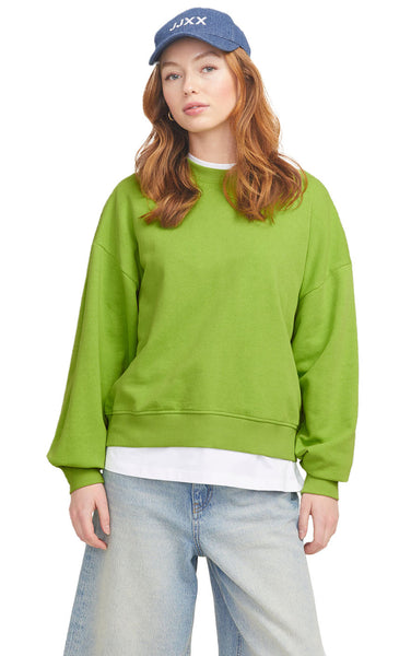 Alfa Crew Sweatshirt in Parrot Green