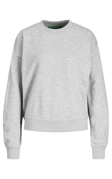 Alfa Crew Sweatshirt in Light Grey Melange