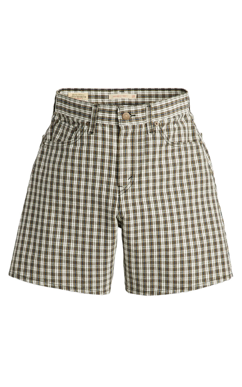 High Baggy Short in 'Milo Plaid'