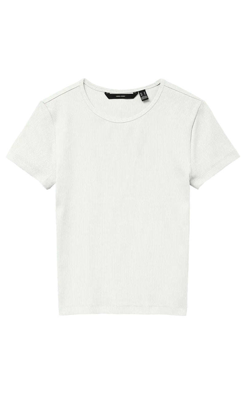 Chloe Short Sleeve Tee in White