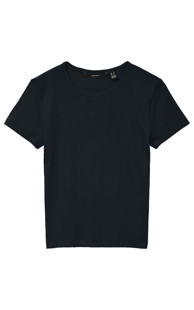 Chloe Short Sleeve Tee in Black