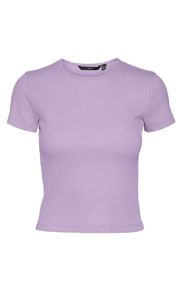 Chloe Short Sleeve Tee in Orchid Bloom