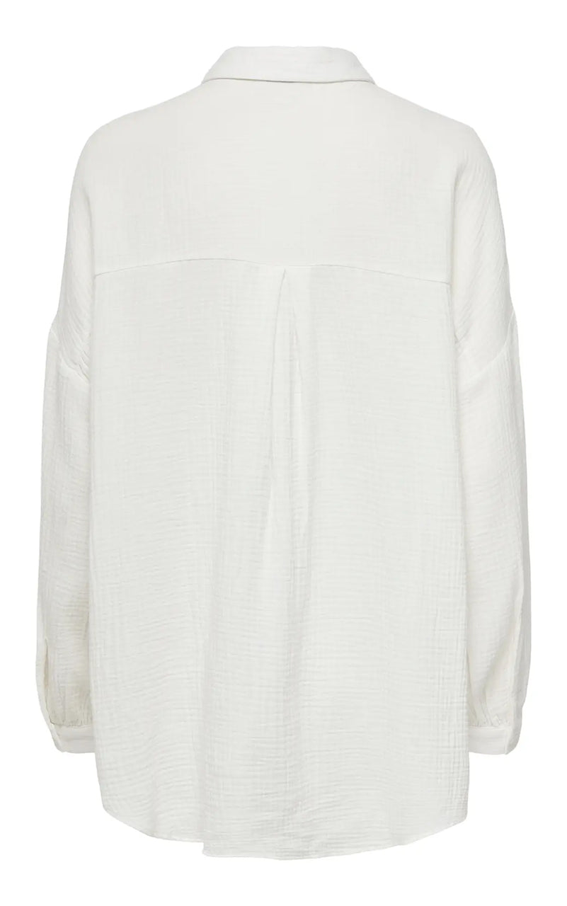 Thyra Oversized Shirt in Cloud Dancer