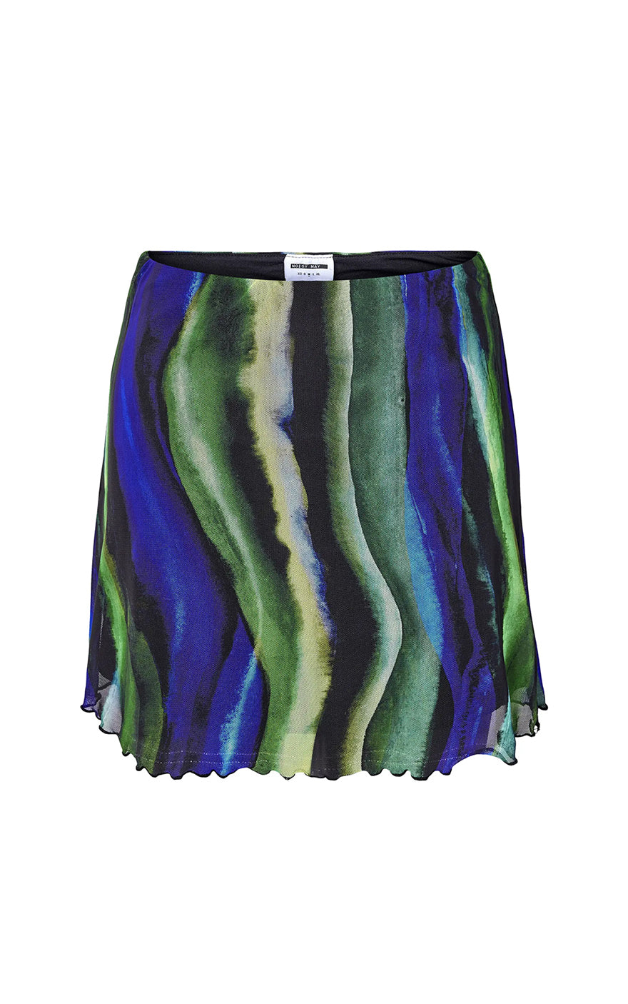 Lesley Skirt in Blue Green Wave