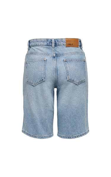 Sonny Wide Shorts in Light Blue Denim
