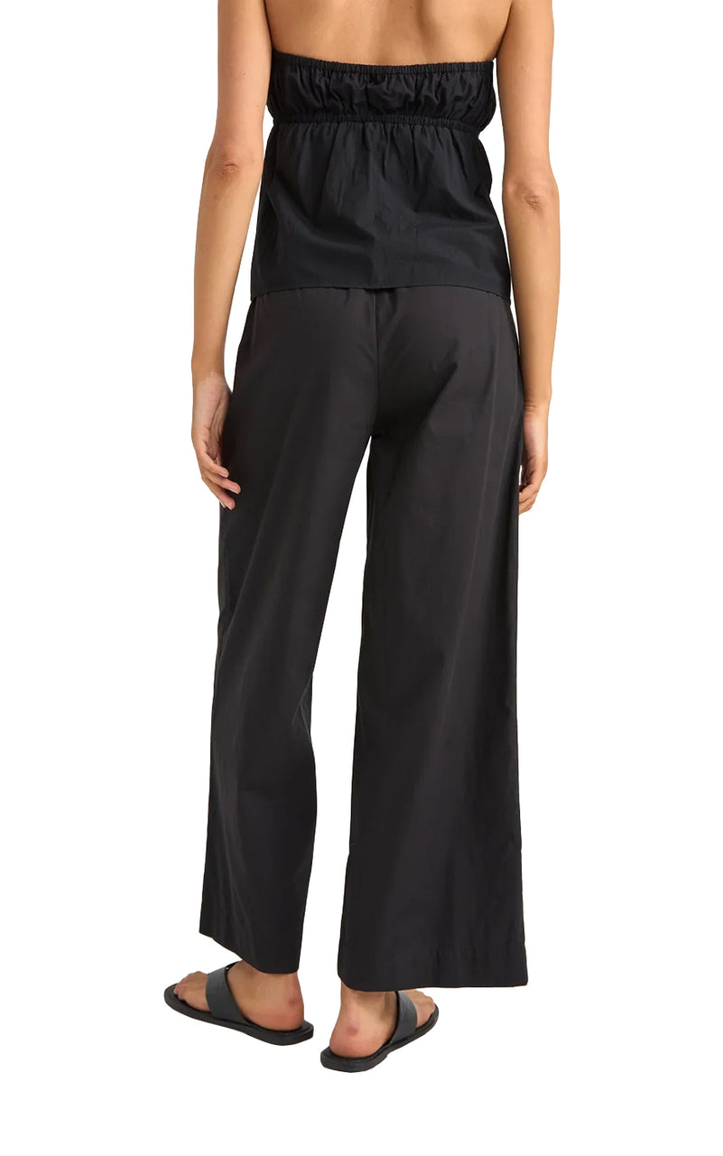 Posie Gathered Pant in Black