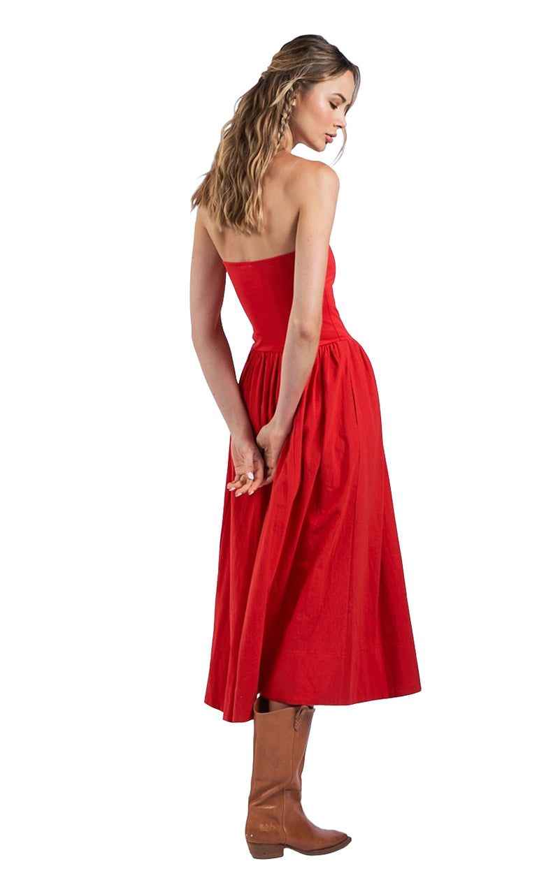 Alice Tube Dress in Red
