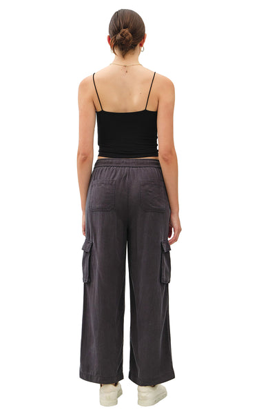 Hannah Cargo Pants in Charcoal