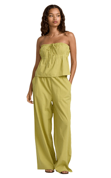 New Yume Stripe Pant in Martini Olive