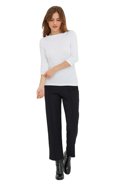 Panda Modal 3/4 Top in Bright White