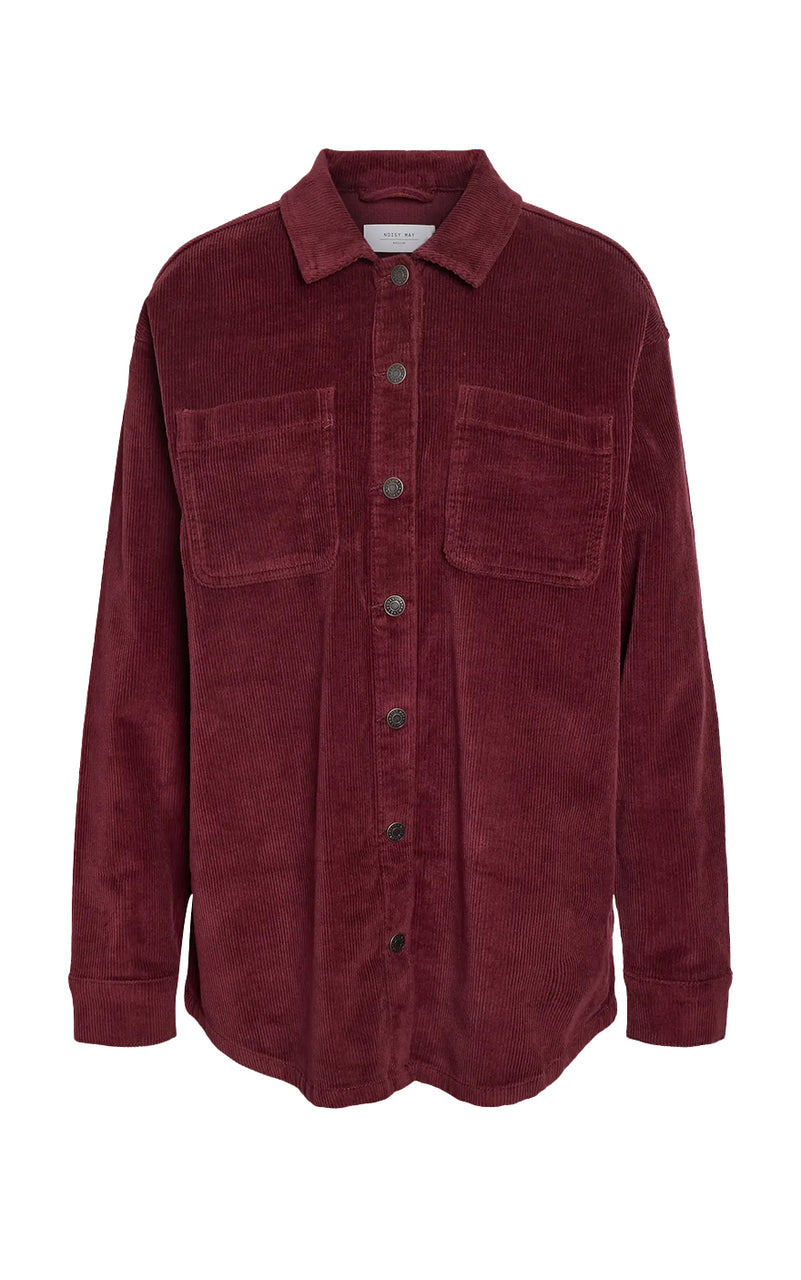 Alva Shacket in Windsor Wine