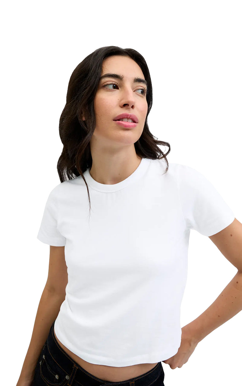Gigi Baby Tee in Bright White
