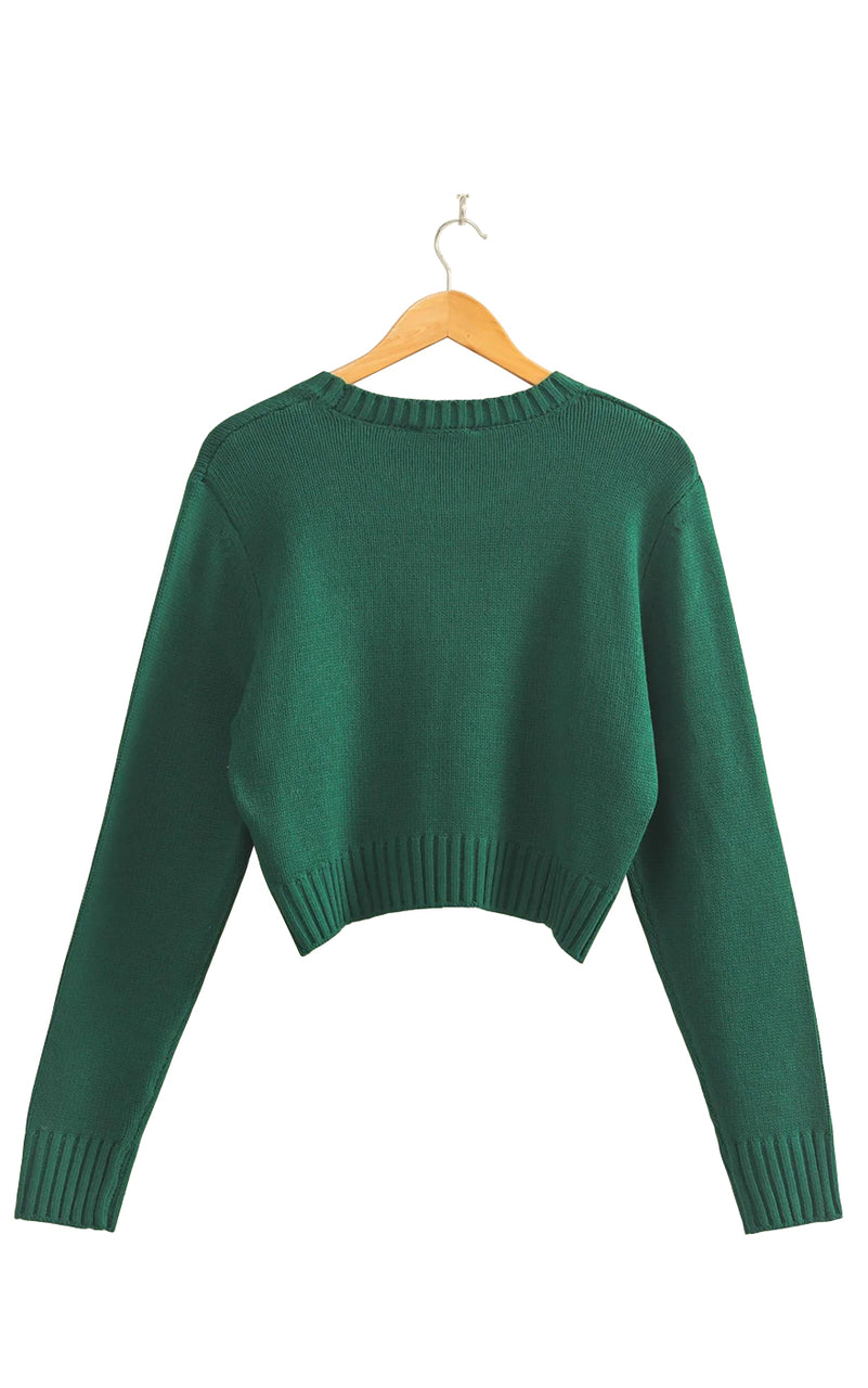 Gianna Sweater in Dark Green