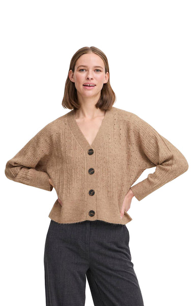 Monna Cardigan in Walnut Melange