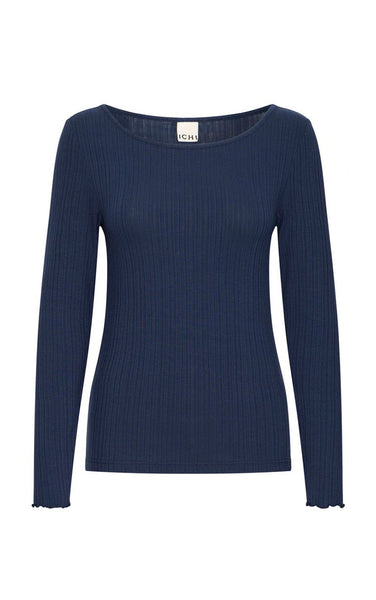 Cella Long Sleeve Top in Total Eclipse