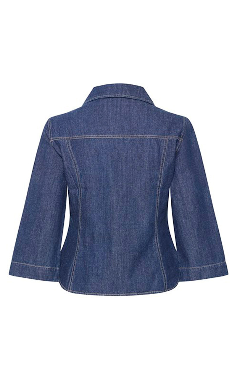 Luva Shirt in Medium Blue Denim