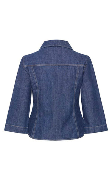 Luva Shirt in Medium Blue Denim