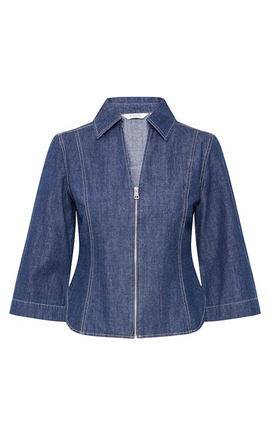 Luva Shirt in Medium Blue Denim