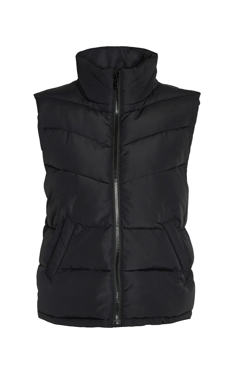 Dalcon Puffer Vest in Black