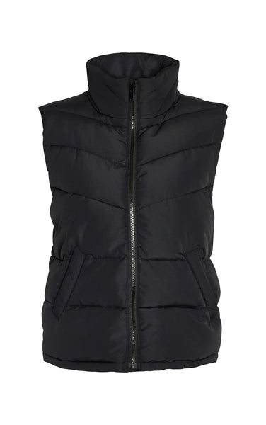 Dalcon Puffer Vest in Black