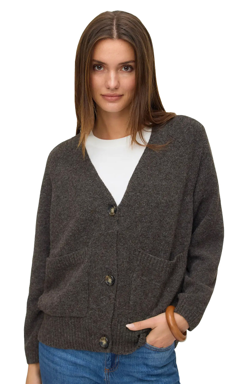 Boom Cardigan in Chocolate Torte