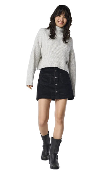 Amazing Cord Skirt in Black