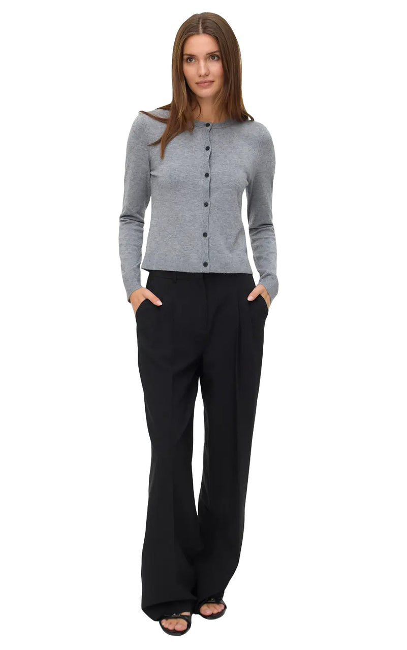 Vicky Cardigan in Medium Grey Melange