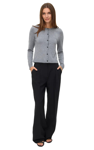 Vicky Cardigan in Medium Grey Melange