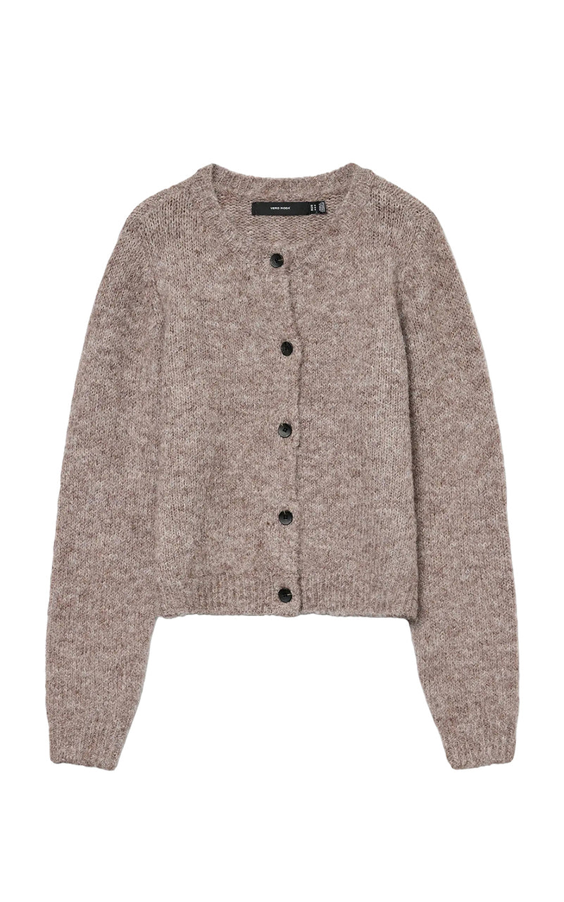 Novah Cardigan in Brown Lentil
