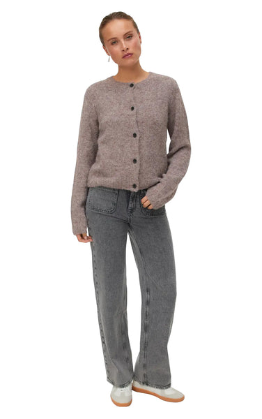 Novah Cardigan in Brown Lentil