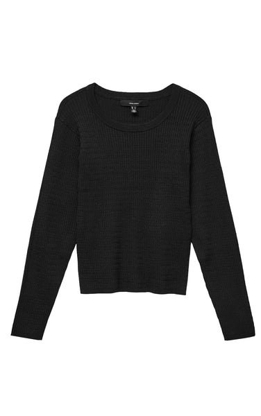 Silje Cable Sweater in Black