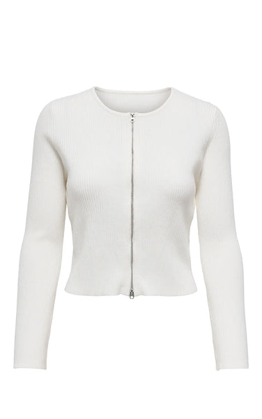 Cottbus 2-Way Zip Cardigan in Birch