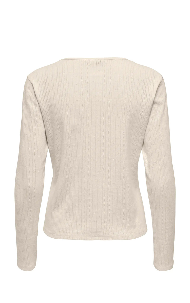 Bremen O-Neck Long Sleeve Top in Birch