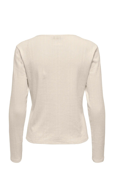 Bremen O-Neck Long Sleeve Top in Birch