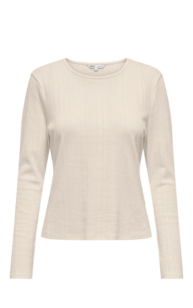 Bremen O-Neck Long Sleeve Top in Birch