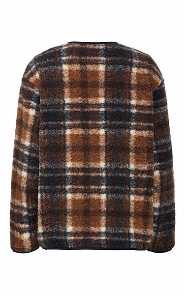 Kolira Jacket in Dark Navy Check