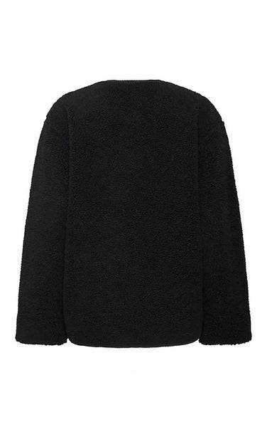 Cotty Jacket in Black Fleece